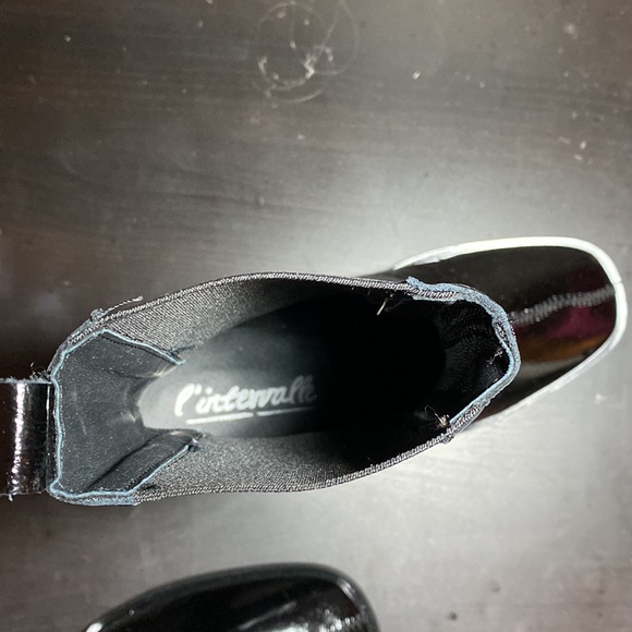 L’Intervalle Black Patent Midi Boots - Picture 5 of 7